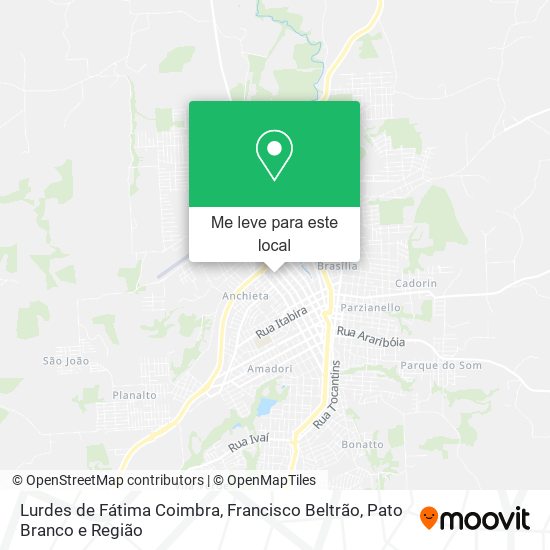 Lurdes de Fátima Coimbra mapa