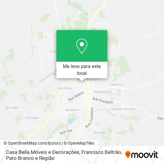 Casa Bella Móveis e Decorações mapa