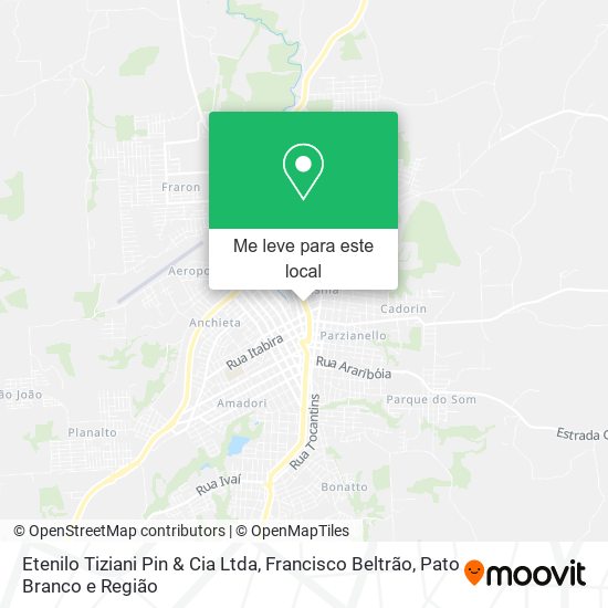 Etenilo Tiziani Pin & Cia Ltda mapa