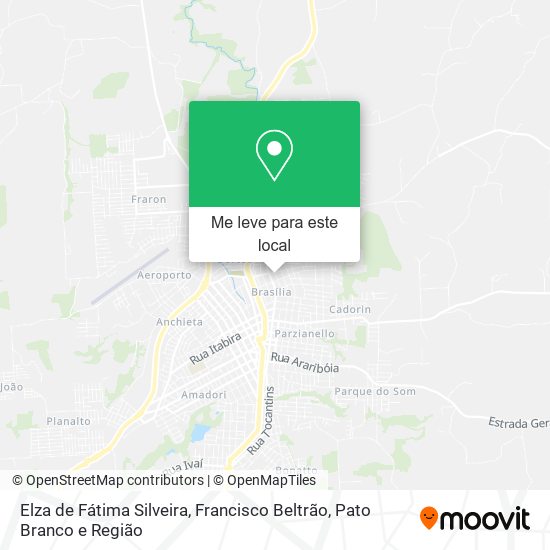Elza de Fátima Silveira mapa