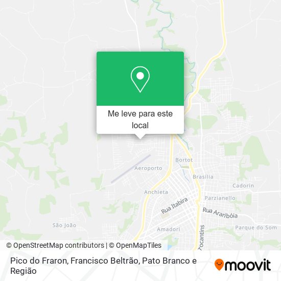 Pico do Fraron mapa