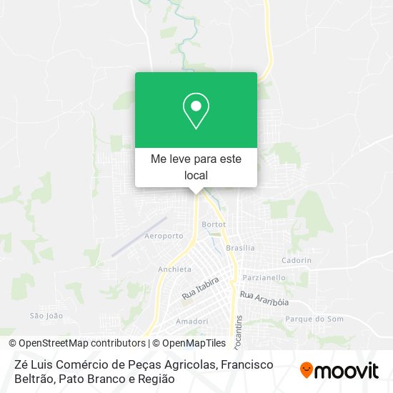 Zé Luis Comércio de Peças Agricolas mapa