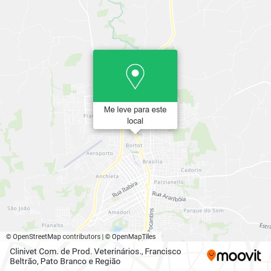 Clinivet Com. de Prod. Veterinários. mapa