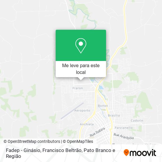 Fadep - Ginásio mapa
