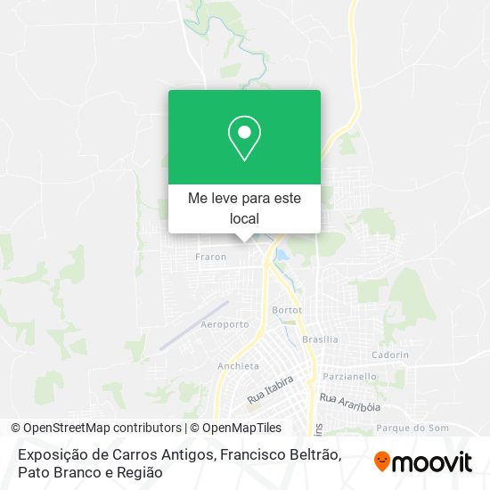 Exposição de Carros Antigos mapa