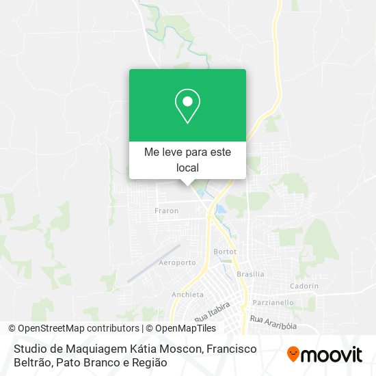 Studio de Maquiagem Kátia Moscon mapa