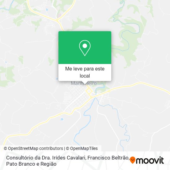 Consultório da Dra. Irídes Cavalari mapa
