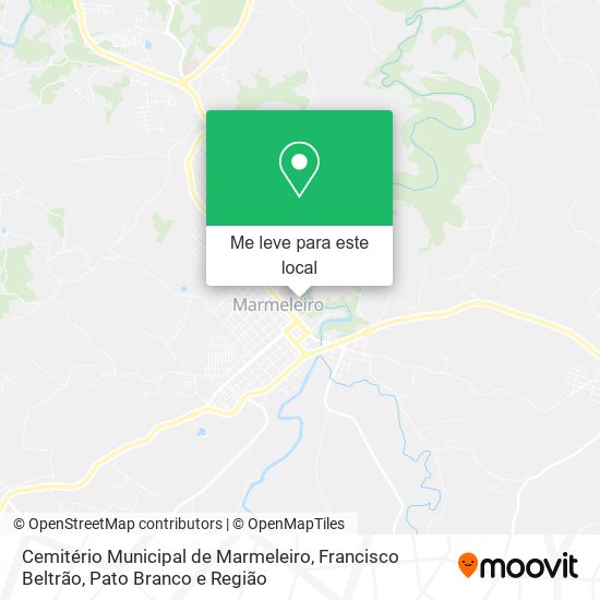 Cemitério Municipal de Marmeleiro mapa