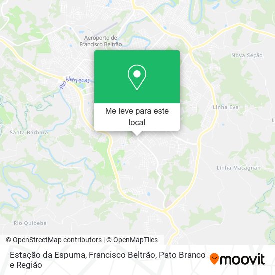 Estação da Espuma mapa