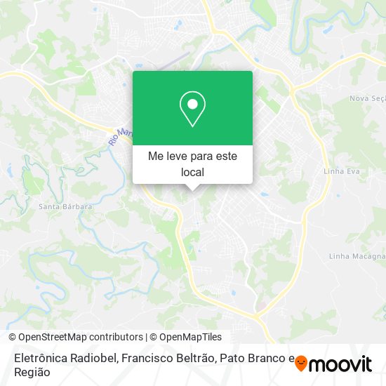 Eletrônica Radiobel mapa