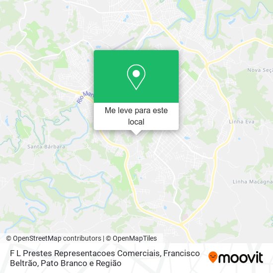 F L Prestes Representacoes Comerciais mapa
