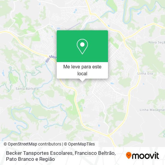 Becker Tansportes Escolares mapa
