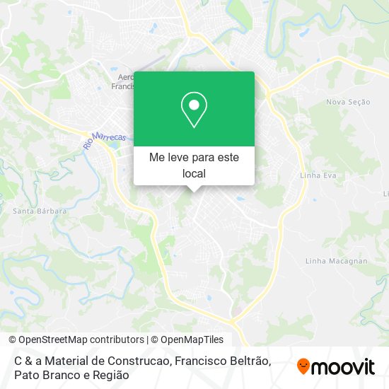 C & a Material de Construcao mapa