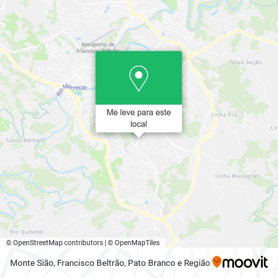 Monte Sião mapa