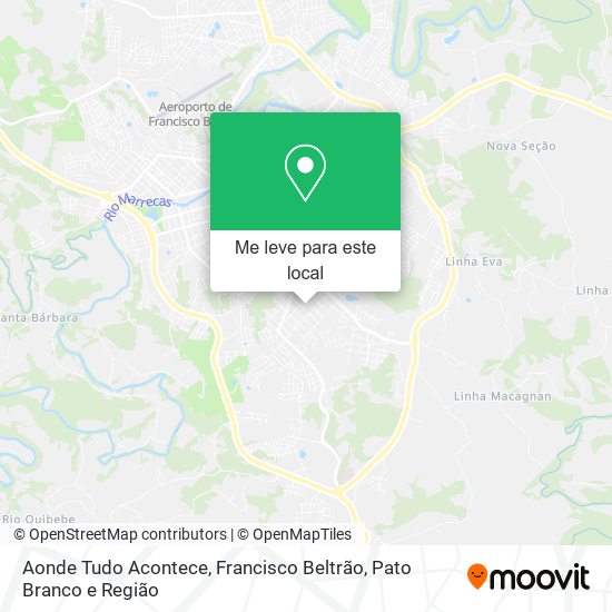 Aonde Tudo Acontece mapa