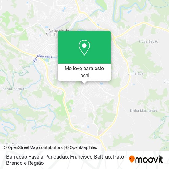 Barracão Favela Pancadão mapa