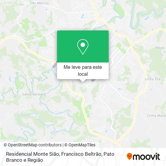 Residencial Monte Sião mapa