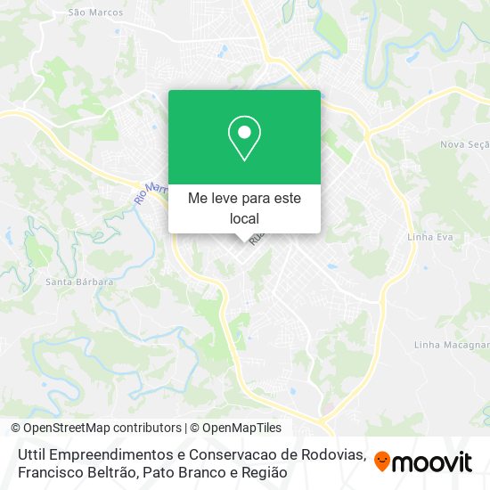 Uttil Empreendimentos e Conservacao de Rodovias mapa