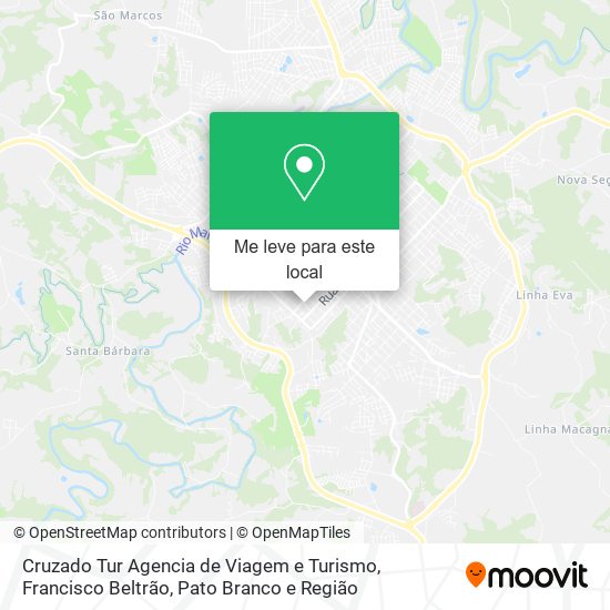 Cruzado Tur Agencia de Viagem e Turismo mapa