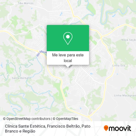 Clínica Sante Estética mapa