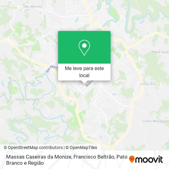 Massas Caseiras da Monize mapa