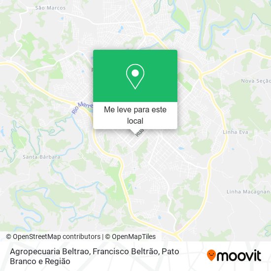 Agropecuaria Beltrao mapa