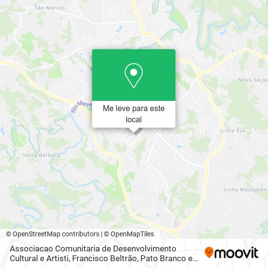 Associacao Comunitaria de Desenvolvimento Cultural e Artisti mapa