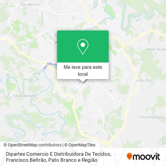 Dipartex Comercio E Distribuidora De Tecidos mapa