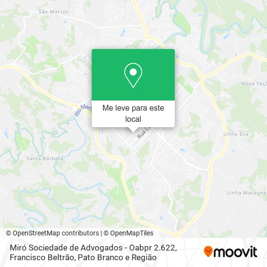 Miró Sociedade de Advogados - Oabpr 2.622 mapa