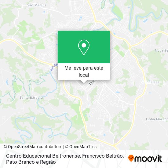 Centro Educacional Beltronense mapa