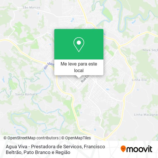 Agua Viva - Prestadora de Servicos mapa