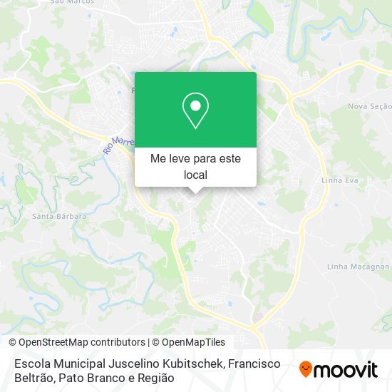 Escola Municipal Juscelino Kubitschek mapa