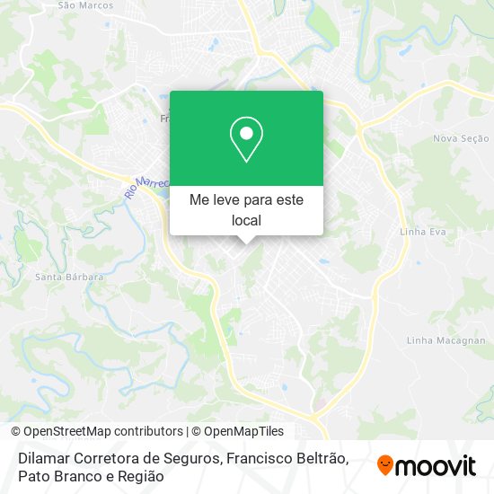 Dilamar Corretora de Seguros mapa