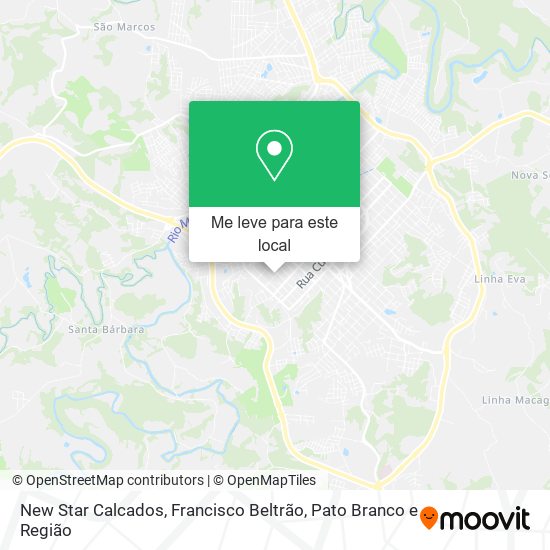 New Star Calcados mapa