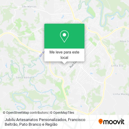 Jubilu Artesanatos Personalizados mapa