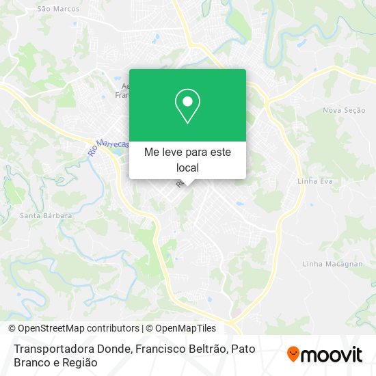 Transportadora Donde mapa