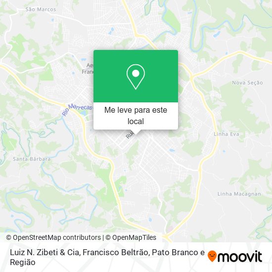 Luiz N. Zibeti & Cia mapa