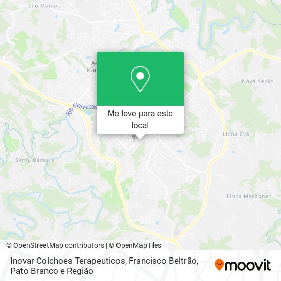 Inovar Colchoes Terapeuticos mapa