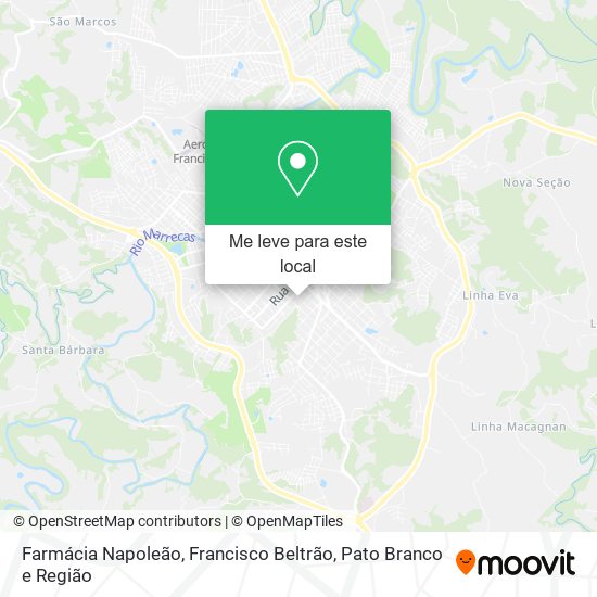 Farmácia Napoleão mapa