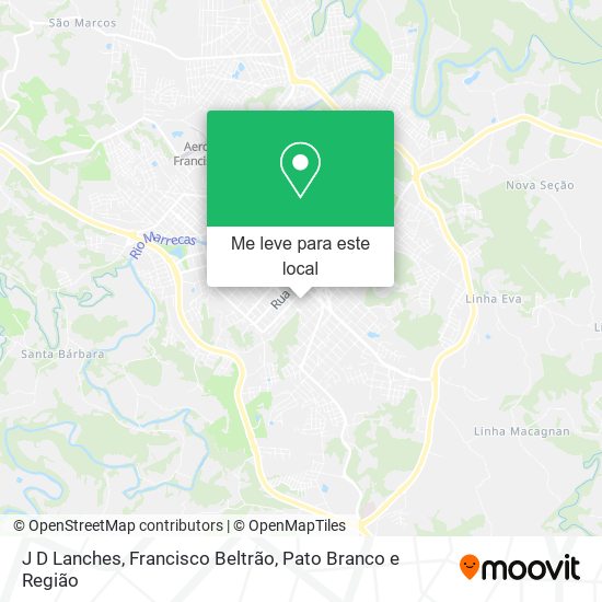 J D Lanches mapa