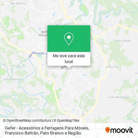 Gefer - Acessórios e Ferragens Para Móveis mapa