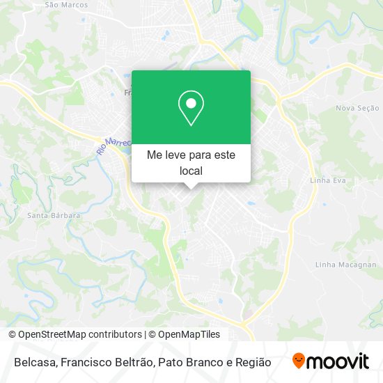 Belcasa mapa