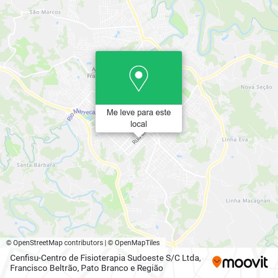 Cenfisu-Centro de Fisioterapia Sudoeste S / C Ltda mapa