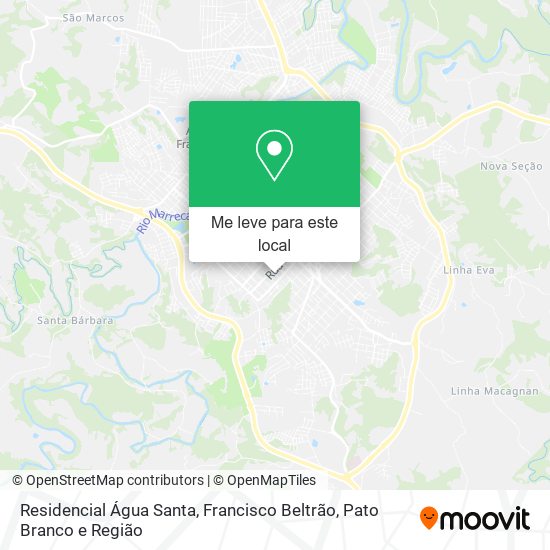 Residencial Água Santa mapa