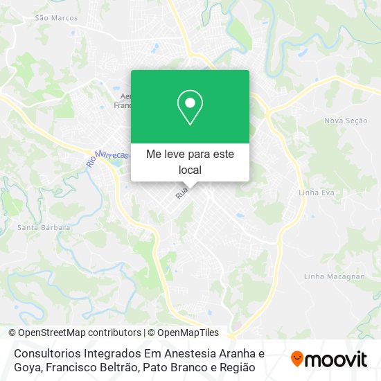 Consultorios Integrados Em Anestesia Aranha e Goya mapa