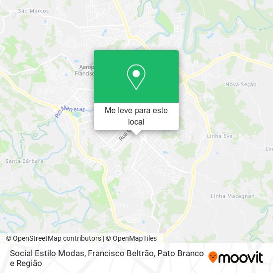 Social Estilo Modas mapa