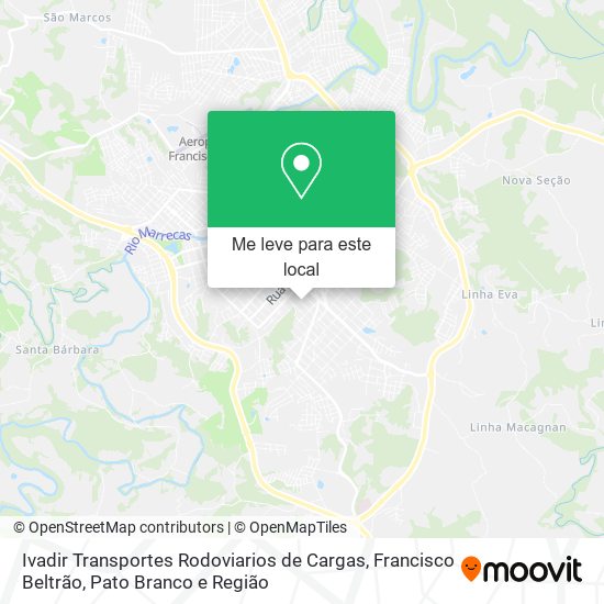 Ivadir Transportes Rodoviarios de Cargas mapa