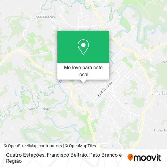 Quatro Estações mapa