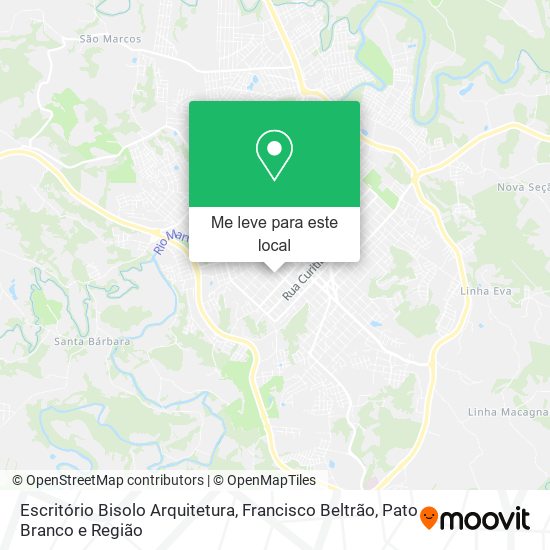 Escritório Bisolo Arquitetura mapa