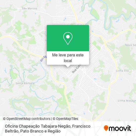 Oficina Chapeação Tabajara-Negão mapa